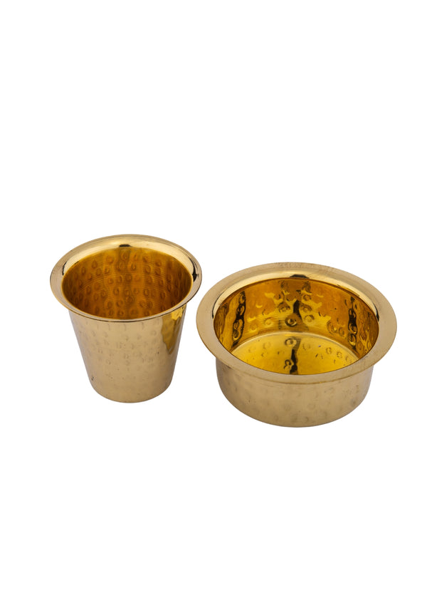 Brass Coffee Davara (Hammered)