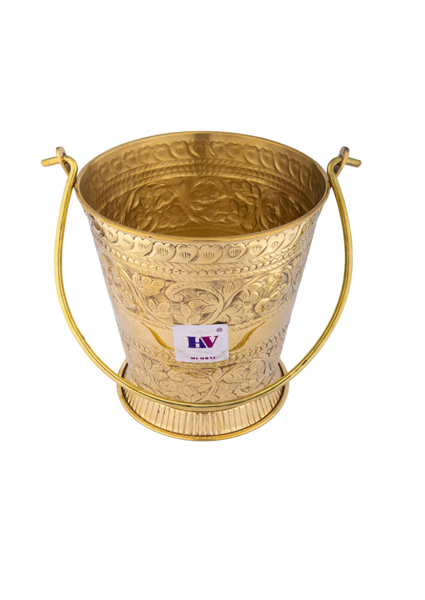 Brass Bucket (Nakshi)