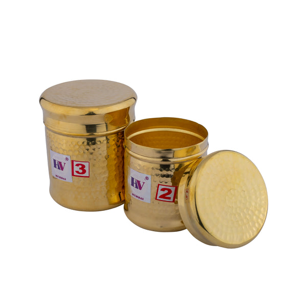 Brass Tall Storage Canister