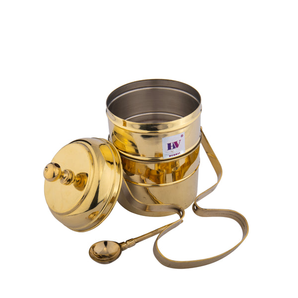 Brass Tiffin Set (2 Compartments)