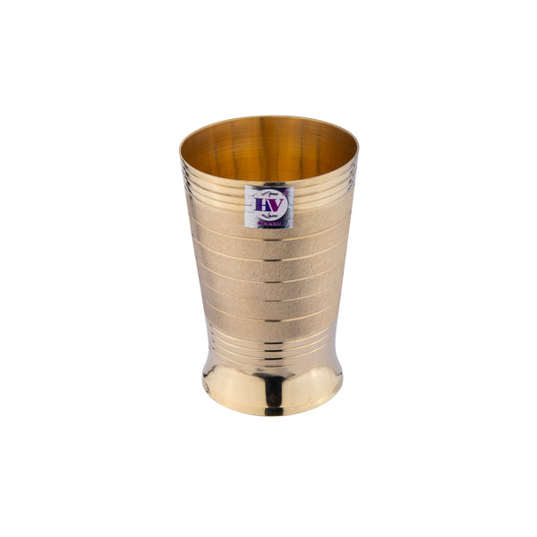 Brass Glass with Silver Touch
