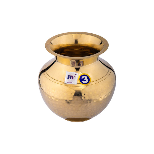 Brass Lota with Hammered Finish