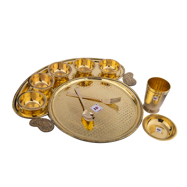 Brass Maharaja Thali Set