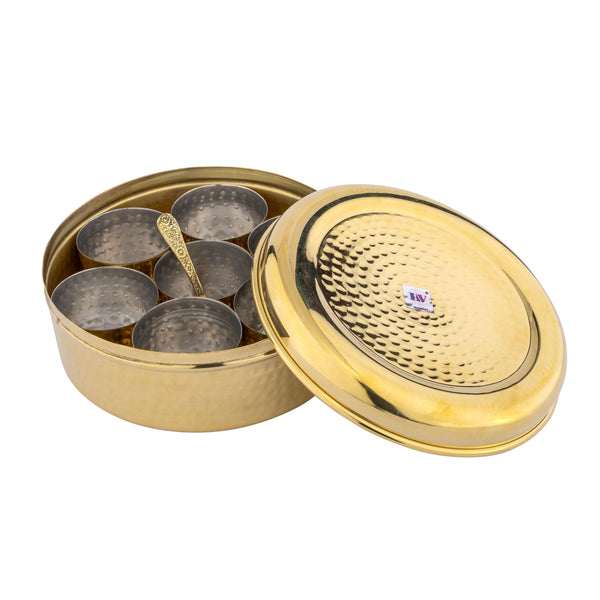 Brass Masala Box (7 Compartments)