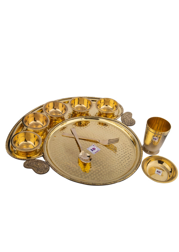 Brass Maharaja Thali Set