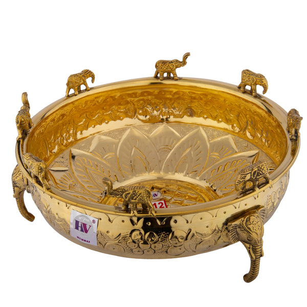 Brass Elephant Urli