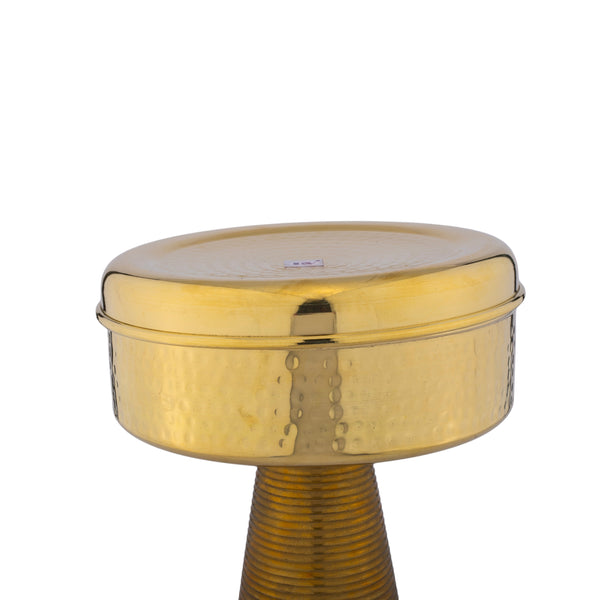 Brass Masala Box (Hammered Finish)