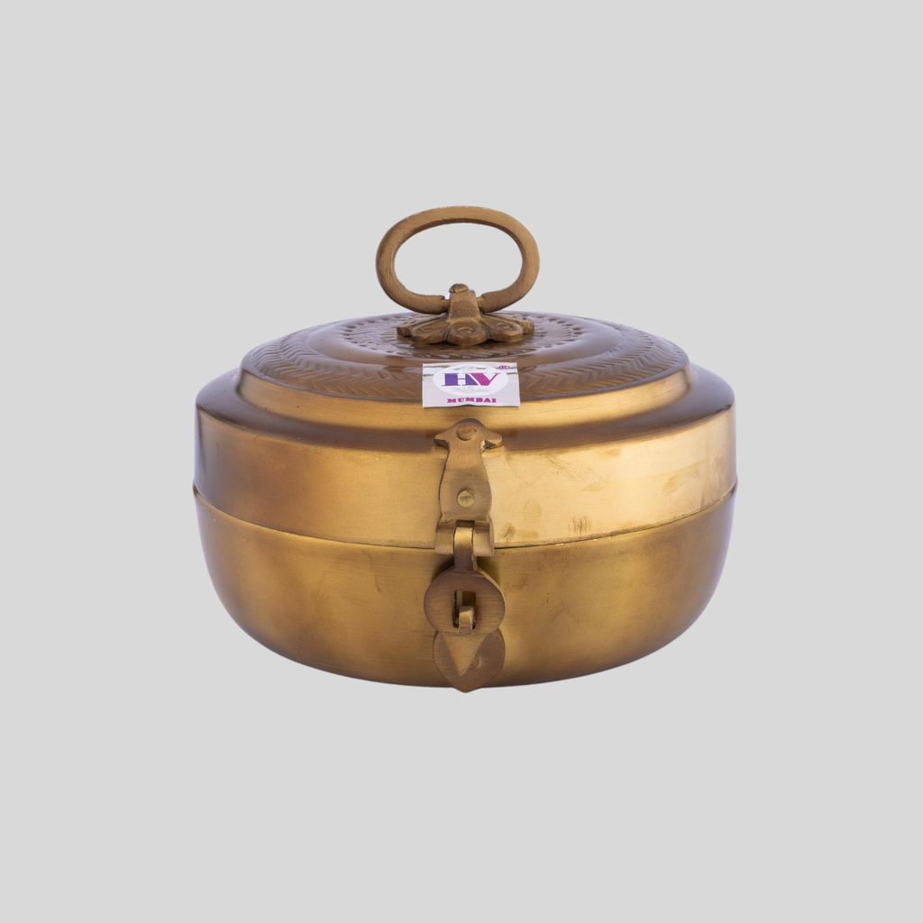 Antique Brass Storage Box