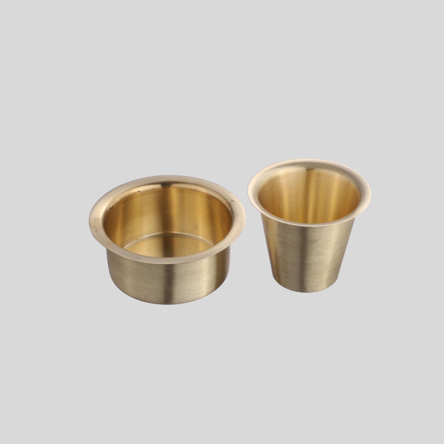 Matte Brass Coffee Set