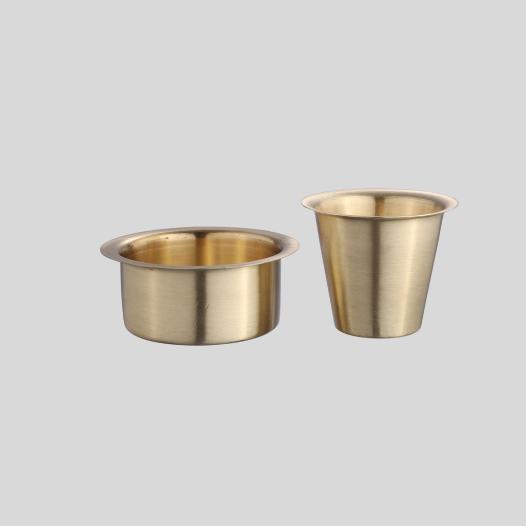 Matte Brass Coffee Set