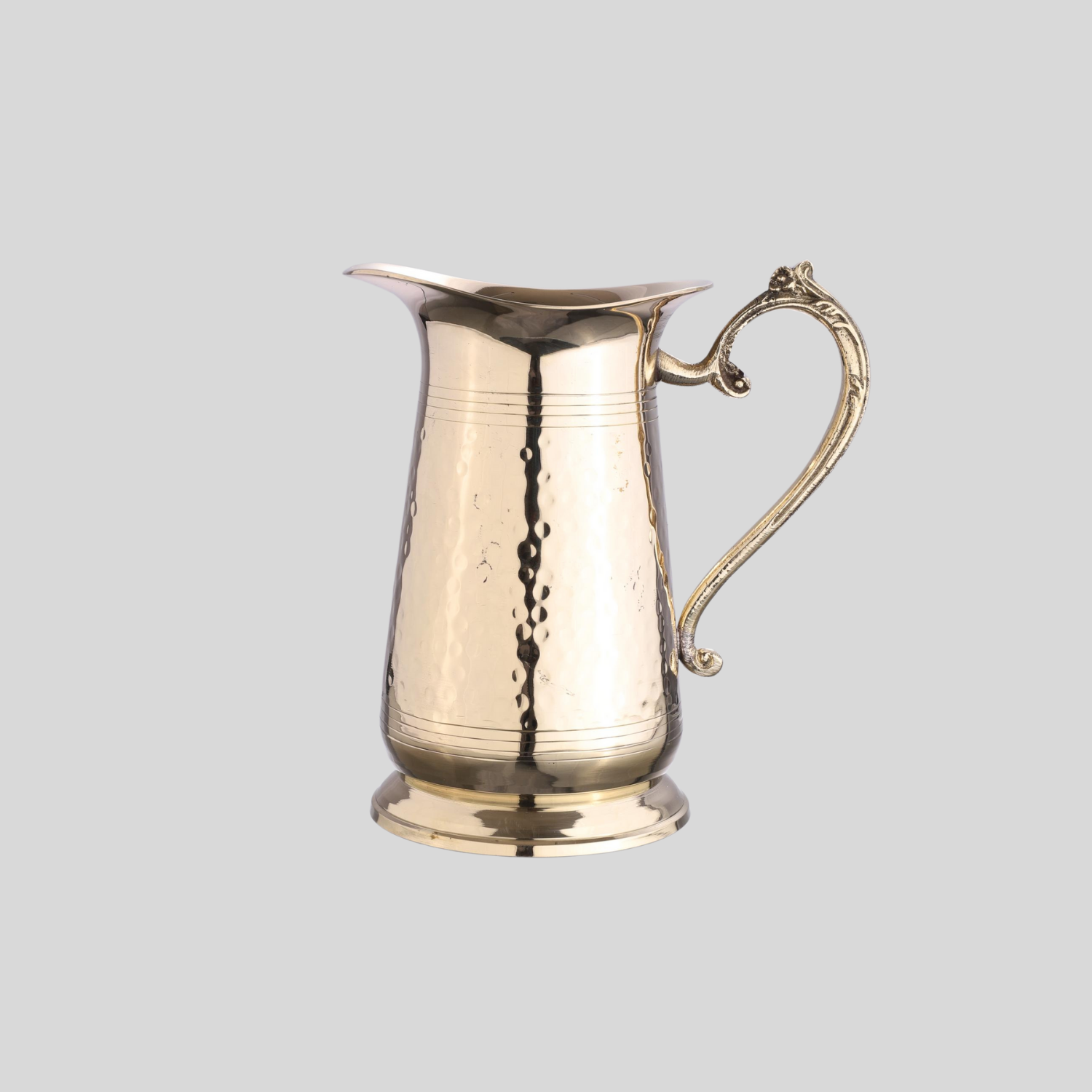 Hammered Brass Water Jug