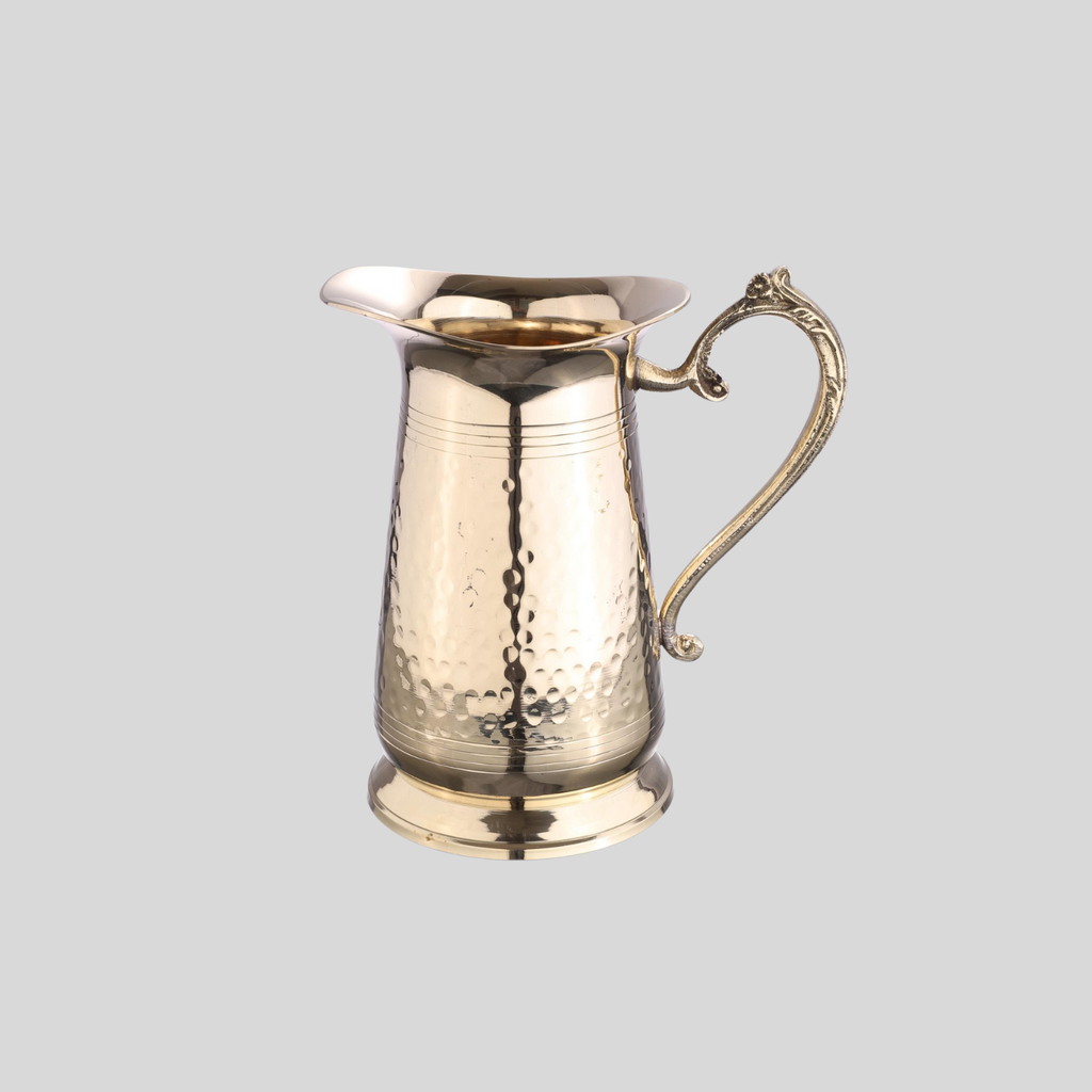 Hammered Brass Water Jug