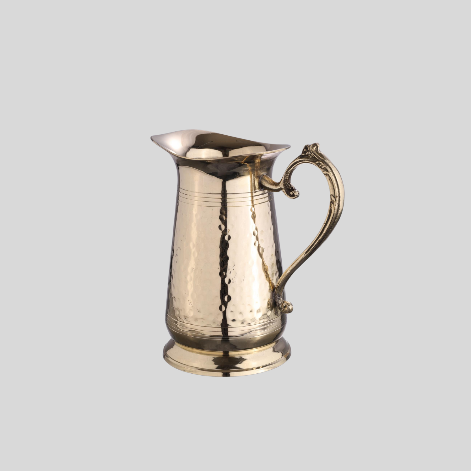 Hammered Brass Water Jug