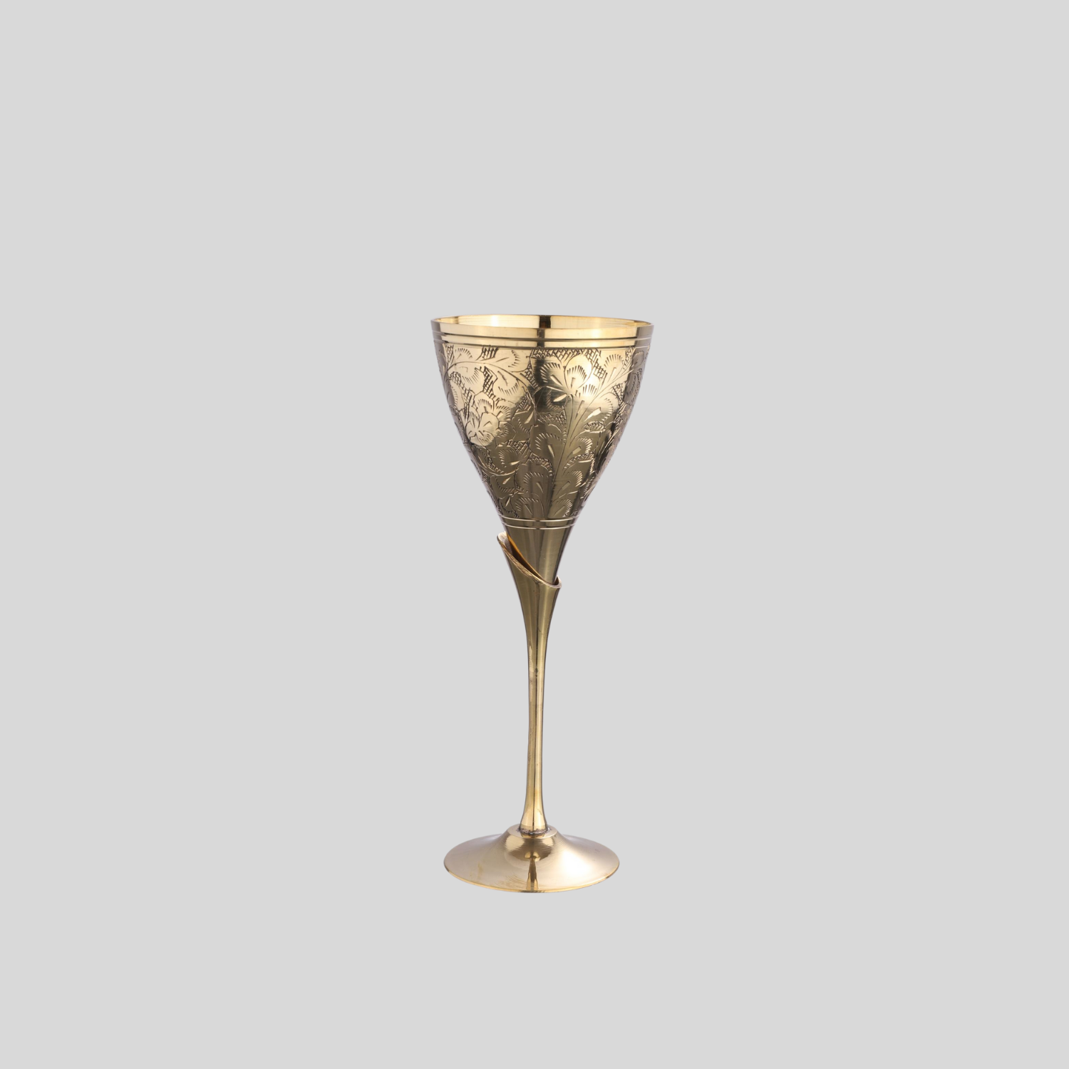 Brass Wine Glass