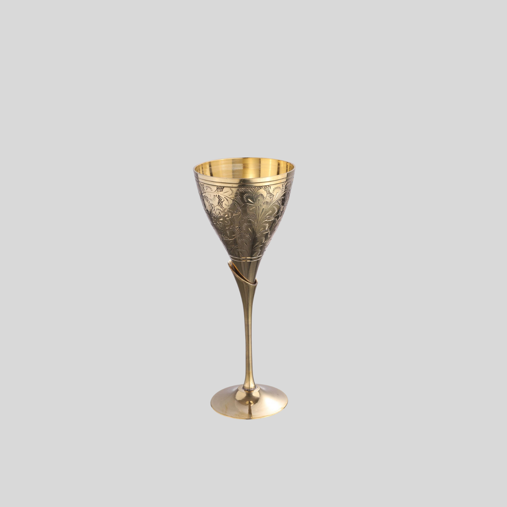 Brass Wine Glass