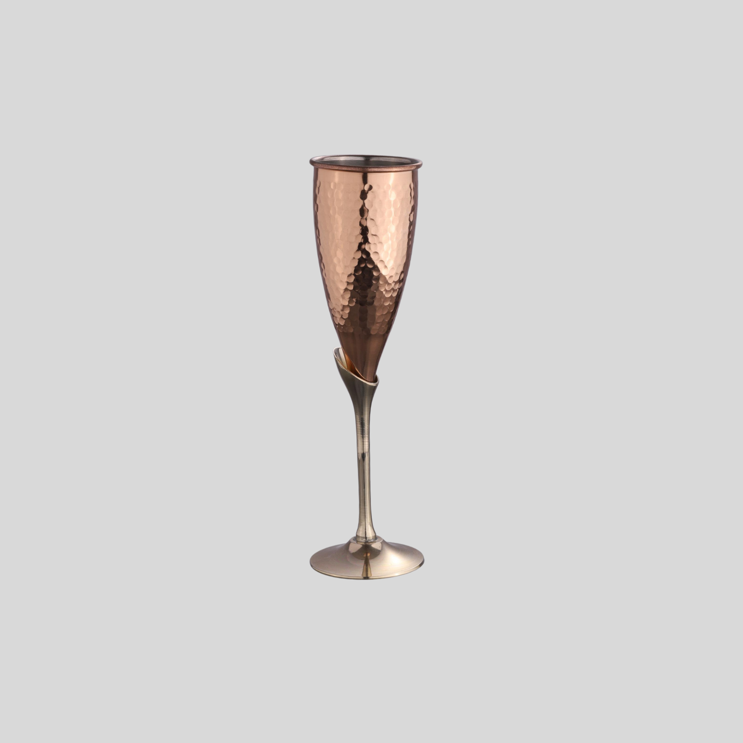 Copper Champagne Flute