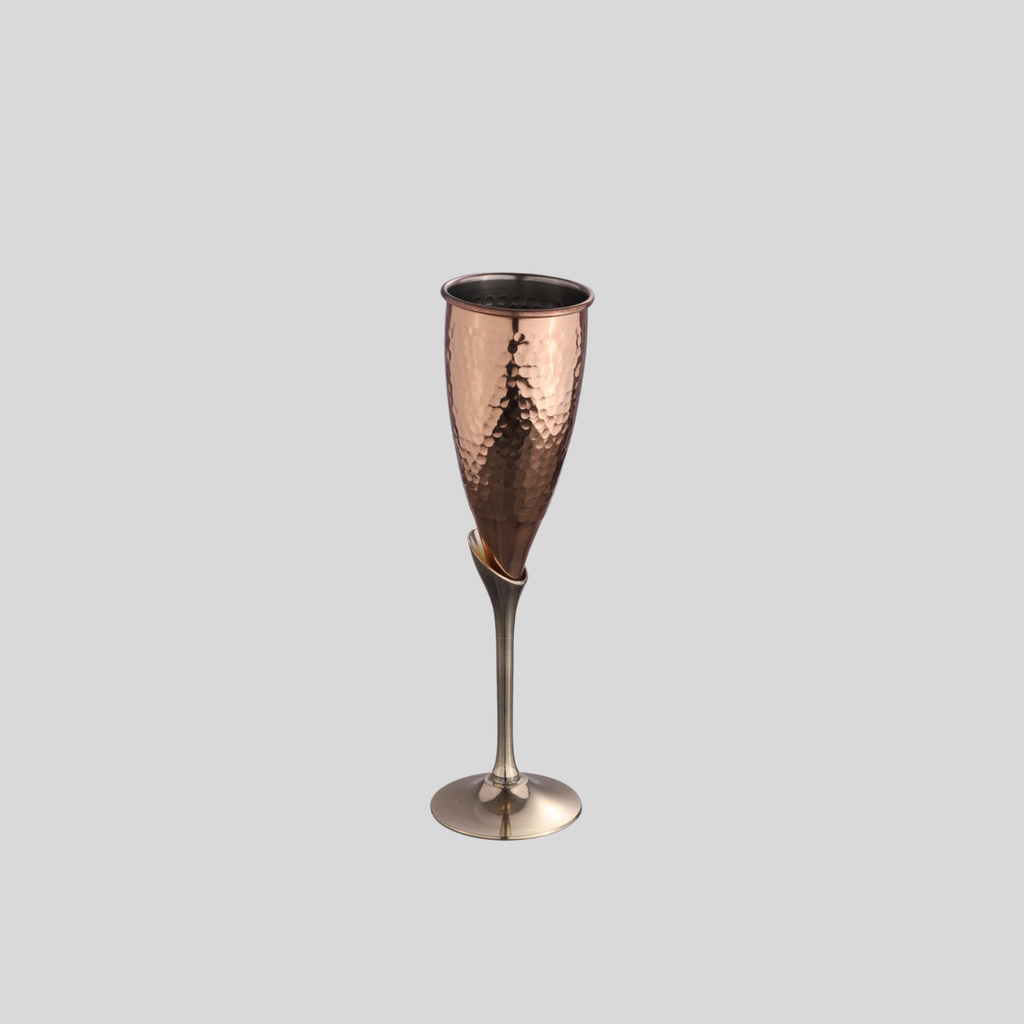 Copper Champagne Flute